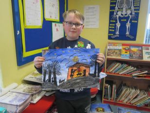 P6 and P7 Christmas Art